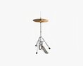 Hi-Hat Cymbals On Stand 3d model