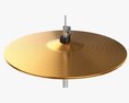 Hi-Hat Cymbals On Stand Modello 3D