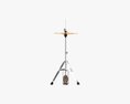 Hi-Hat Cymbals On Stand 3D-Modell