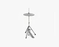 Hi-Hat Cymbals On Stand 3Dモデル