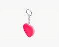 Keychain Heart Shaped 01 Modèle 3d