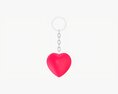 Keychain Heart Shaped 01 Modelo 3d