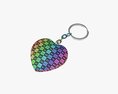 Keychain Heart Shaped 02 Modèle 3d