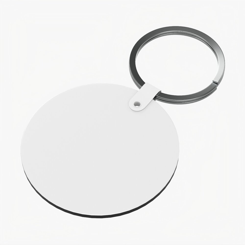 Key Ring Blank Mockup 03 3d model