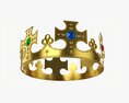 King Crown With Jewels Modèle 3d