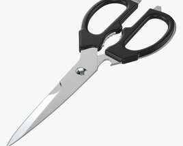 Kitchen Scissors 02 Modello 3D