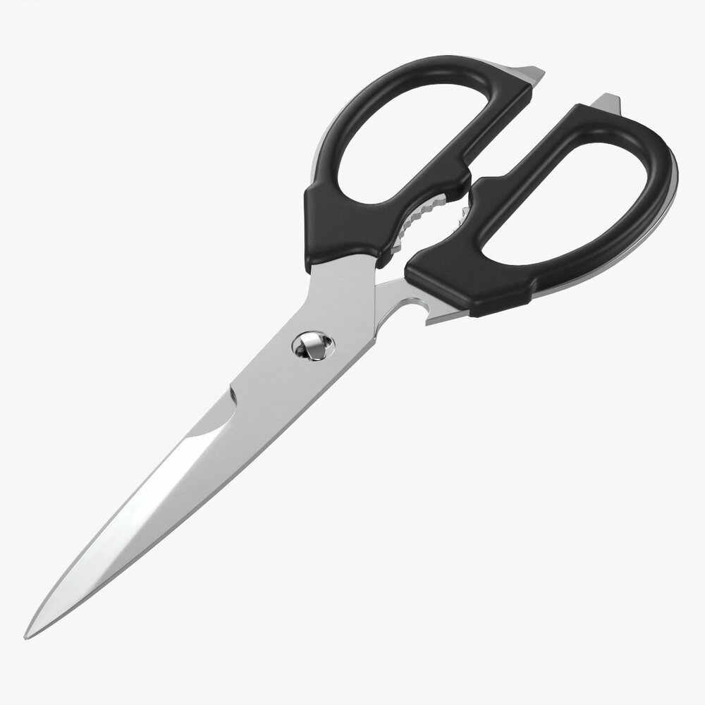 Kitchen Scissors 02 3d model
