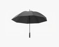 Large Automatic Umbrella Black 3d model