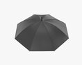 Large Automatic Umbrella Black Modèle 3d