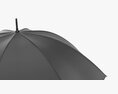 Large Automatic Umbrella Black Modelo 3d