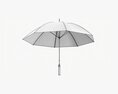 Large Automatic Umbrella Black 3D 모델 