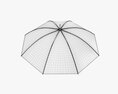 Large Automatic Umbrella Black 3D модель