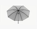 Large Automatic Umbrella Black 3Dモデル