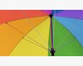 Large Automatic Umbrella Colorful Modelo 3D