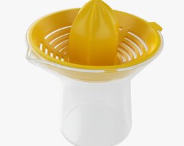 Lemon Hand Juicer With Cup 3D 모델 