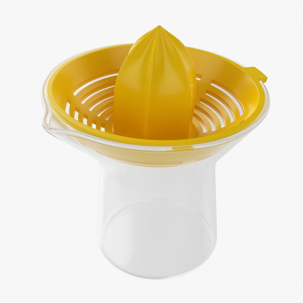 Lemon Hand Juicer With Cup 3D модель