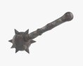Spiked Ball Mace Medieval 3d model