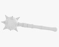 Spiked Ball Mace Medieval Modelo 3d