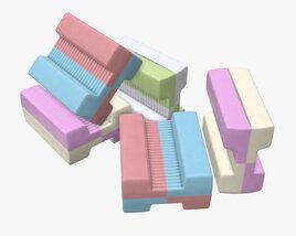 Chewing Gums Bone Shape Modello 3D