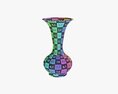 Metal Oriental Vase 01 3D модель