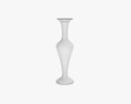 Metal Oriental Vase 03 3D模型