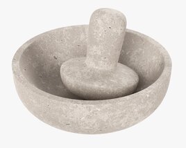 Mortar With Pestle 3D model