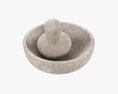 Mortar With Pestle 3d model