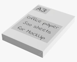 Office Paper A3 500 Sheets Ream 3D model