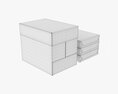Office Paper A4 5 Reams Box 3D 모델 