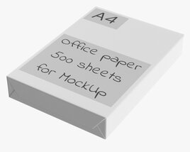 Office Paper A4 500 Sheets Ream 3D模型