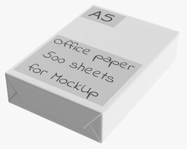 Office Paper A5 500 Sheets Ream 3D模型
