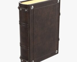 Old Book Decorated In Leather 03 3Dモデル