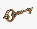 Old Brass Key 3D 모델 