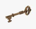 Old Brass Key 3D модель