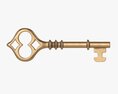 Old Brass Key 3Dモデル