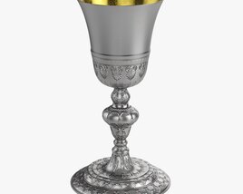 Old Chalice Decorated 3D 모델 