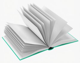 Open Book Mockup 02 Modèle 3D