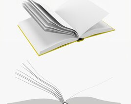 Open Book Mockup 03 Modèle 3D