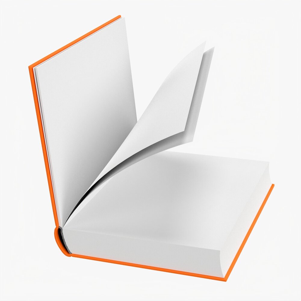 Open Book Mockup 04 3Dモデル