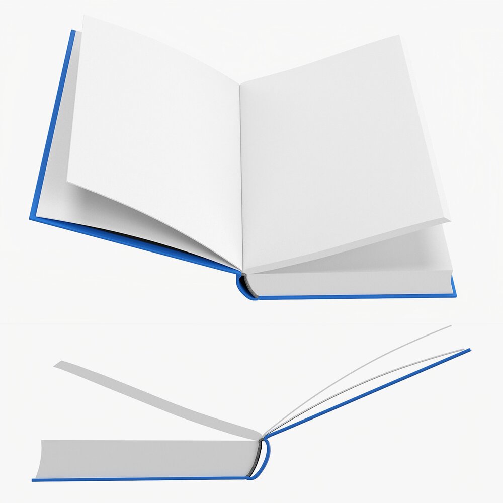 Open Book Mockup 05 3D модель