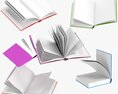 Open Books Composition Modello 3D