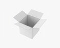 Open Cardboard Box Mockup 03 3D модель