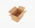 Open Cardboard Box Mockup 04 Modelo 3D