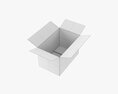 Open Cardboard Box Mockup 04 3D 모델 