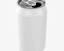 Opened Standard Beverage Can 330 Ml 11.15 Oz 3D 모델 
