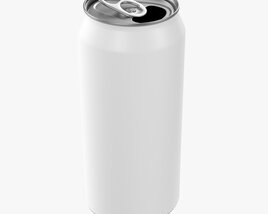 Opened Standard Beverage Can 440 Ml 14.87 Oz 3D模型