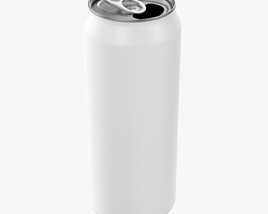 Opened Standard Beverage Can 500 Ml 16.9 Oz 3D model
