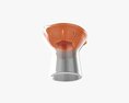 Orange Hand Juicer With Cup 3d model