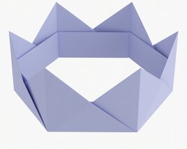 Paper Crown Origami 3D model