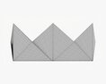 Paper Crown Origami Modello 3D